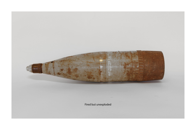 Fired but unexploded XV