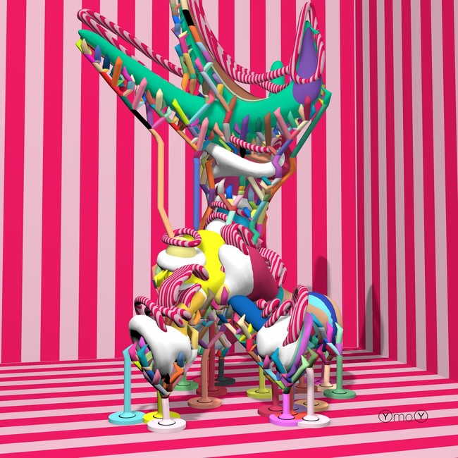 Максим Свищёв (YOmoYO). Из серии Мозаика времени. 2018. Цифровая печать, пластификация. 20 х 20 см